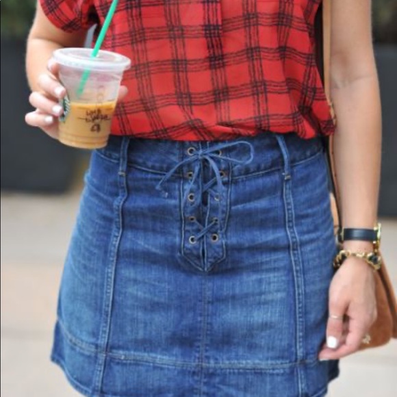 Abercrombie & Fitch front lace-up skirt - Picture 6 of 6